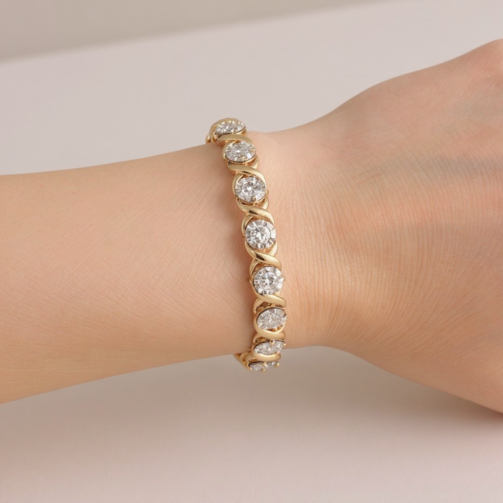 Diamond Rose Gold Bracelet
