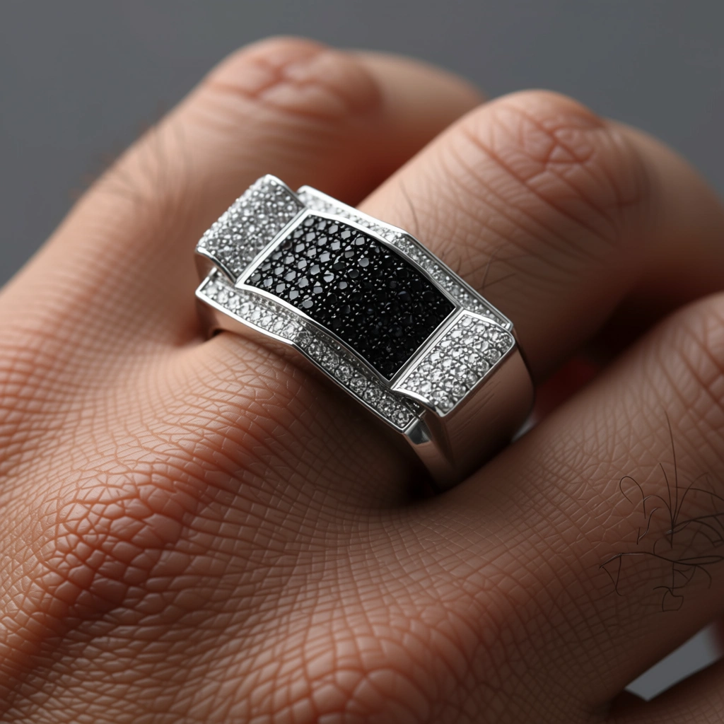 Midnight Contrast Ring