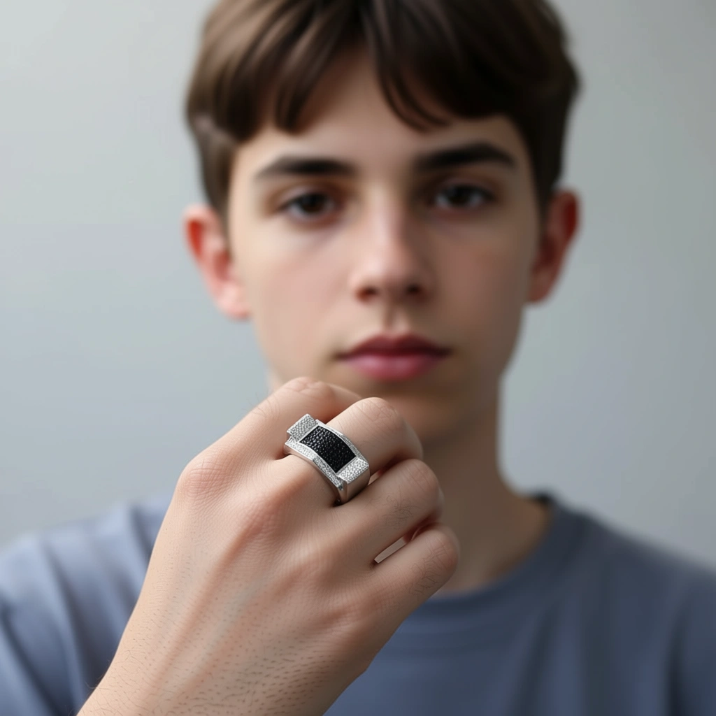 Midnight Contrast Ring