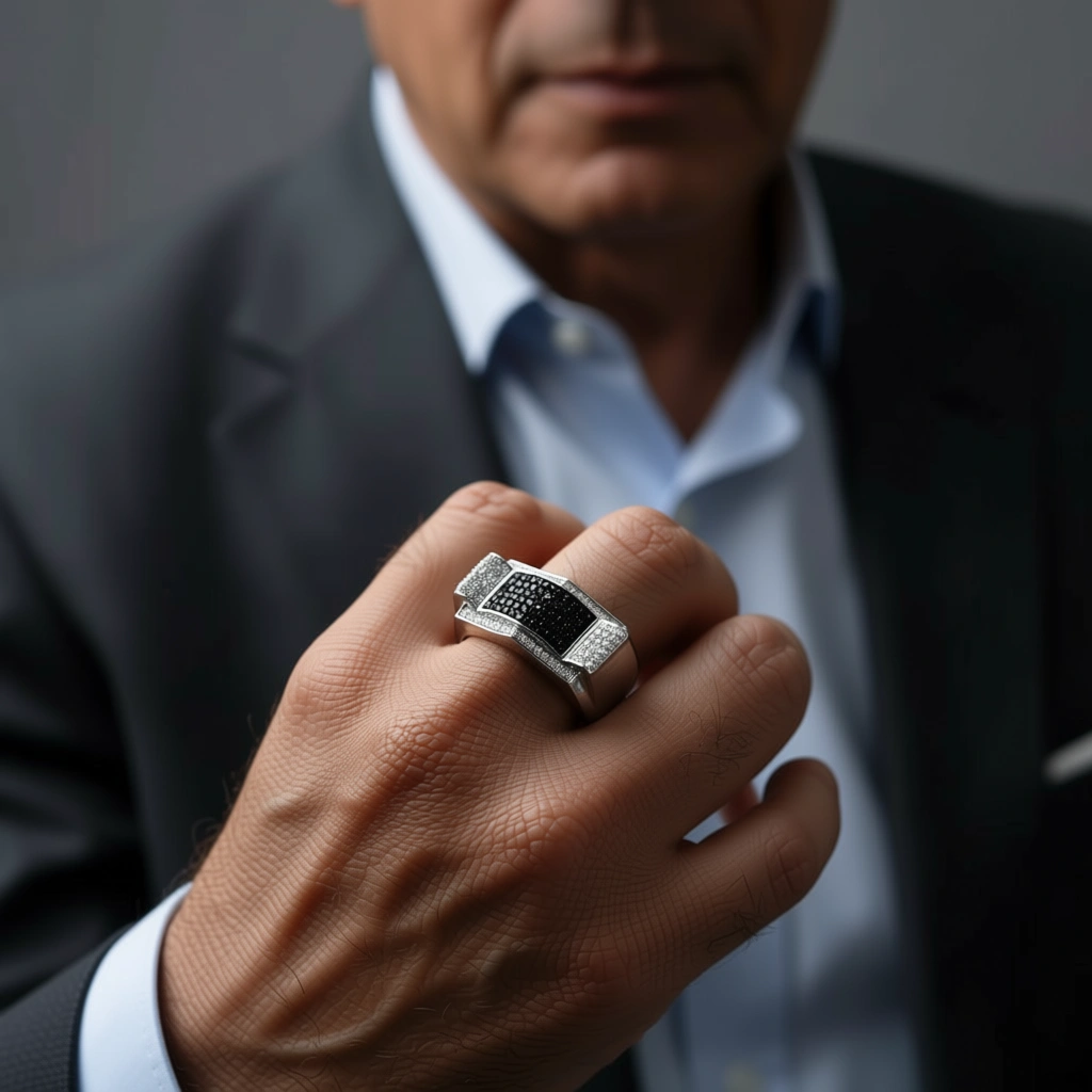 Midnight Contrast Ring