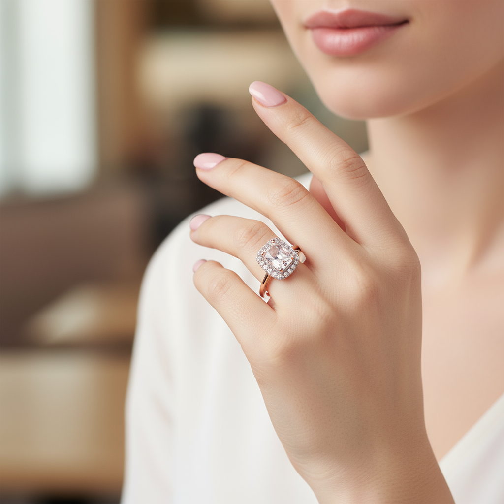 Blush Harmony Morganite Ring