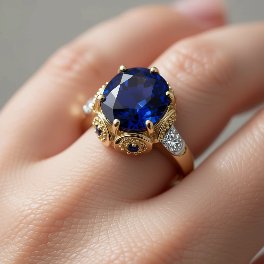 Sapphire Gold Ring