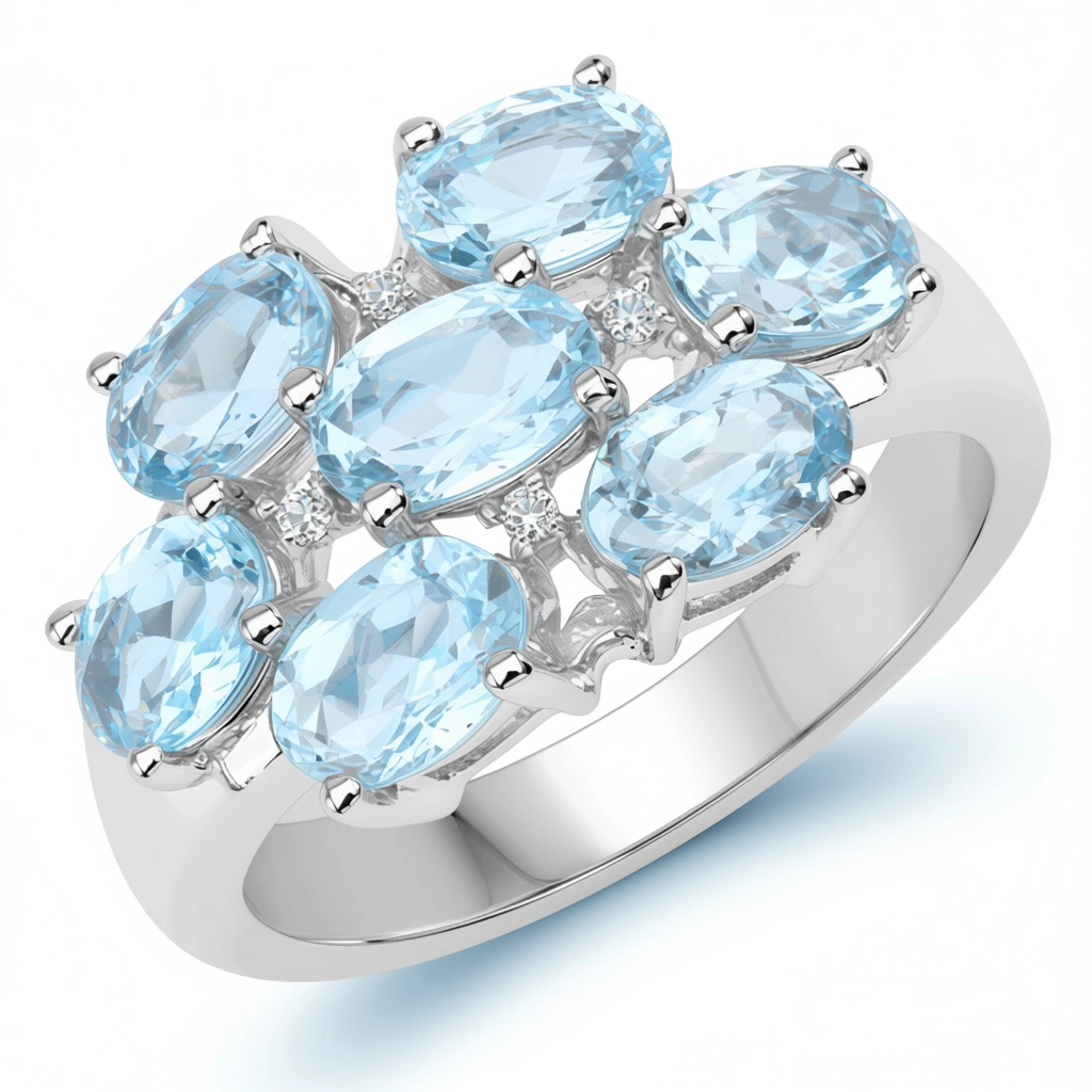 Celestial Blue Topaz Ring