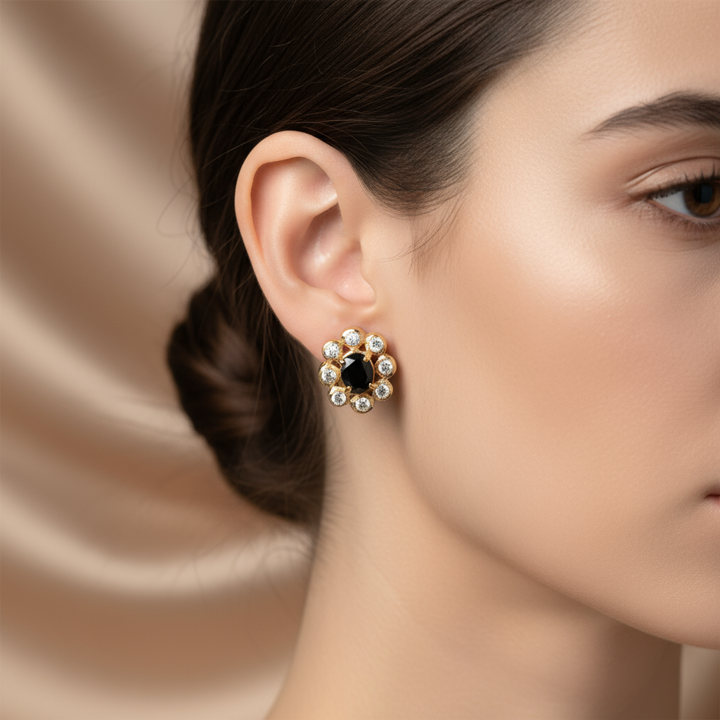 Sapphire Radiance Earrings